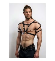 Savaşçı Viking Erkek Harness, Erkek PartyWear, Viking Cosplay (Kırmızı)