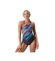 Speedo Speedo Digi Plmt Mdlt Af Navy Kadın Yüzücü Mayosu 8-00305518178 Lacivert