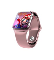 Xiaomi Redmi Note 9 Pro Max UYUMLU Pembe Watch 7 Series Akıllı Saat Yeni Nesil Son Teknoloji Şık Tasarım (Videolu Tanıtım)