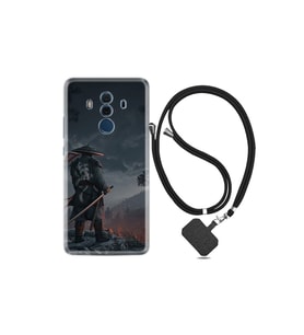 Huawei Mate 10 Pro Kılıf Silikon Desen Boyun Askılı Warrior 1653