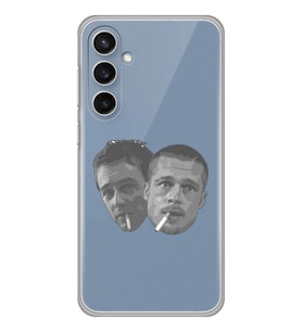 Samsung Galaxy S23 FE Uyumlu Fight Club Desenli Şeffaf Telefon Kılıfı