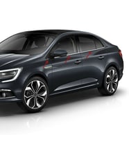 Renault Megane 4 Sedan Krom Cam Çıtası 6Prç. 2016 ve Üzeri P.Çelik