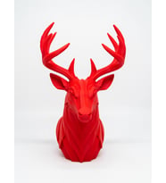 MYCRAFT3D Geometrik Geyik Büst Heykel 3D Baskı Pla Modern Dekoratif Obje 25X15 cm Masaüstü Ev Ofis Dekoru
