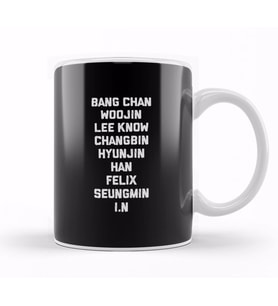 Kpop Stray Kids Skz Logo Kupa Bardak Porselen