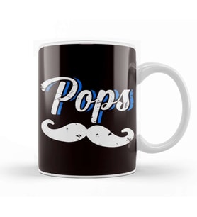Pops Poppa Papa Father Dad Daddy Husband Stepdad Grandpa Kupa Bardak Porselen