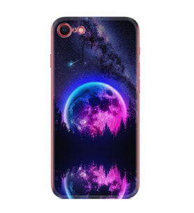 Apple iPhone 5 6 7 8 Plus Se XR Kılıf Desemli Silikon Star Planet 1652