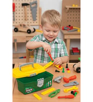 Power Tool Box 12 Parça Eğitici Oyuncak Tamir Çantası Seti 3+ Yaş