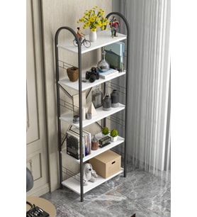 Metal Kitaplık Beyaz 180 cm