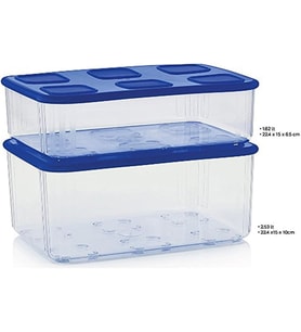 Tupperware Modüler Düzenleme Kabı 2.53 Lt Ve 1.6Lt Esc