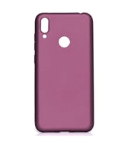 Lexroo Huawei Y7 Prime 2019 Kılıf Premier Silikon Kılıf - Mürdüm