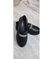 BERUSH BRİDE SİYAH TAŞLI CASUAL OXFORD LEOFER AYAKKABI