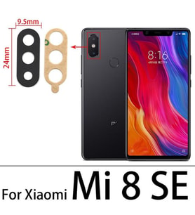 Xiaomi Mİ 8 SE Arka Kamera Camı Lens Yapışkanlı
