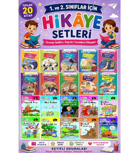 1.ve2.Sınıflara Uygun Okumayı Sevdiren 32 Sayfalık 20 li Hikaye Seti