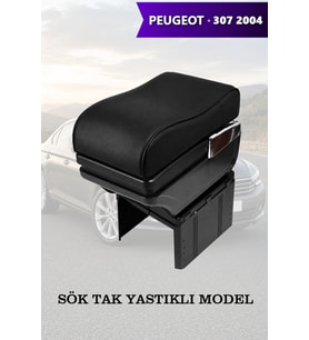 peugeot 307 2004 kol dayama Siyah Lüks Yastıklı geniş model Deri