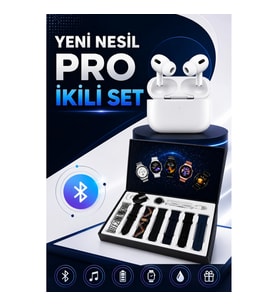 2025 Model Akıllı Saat ve Pro Bluetooth Kulaklık Seti – ANC, GPS ve Sesli Görüşme