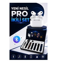 2025 Model Akıllı Saat ve Pro Bluetooth Kulaklık Seti – ANC, GPS ve Sesli Görüşme