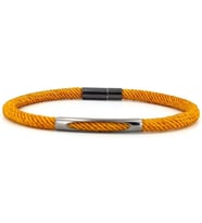 HARDAL SARI İPLİ ANTRASİT METAL MIKNATIS ERKEK BİLEKLİK M028F