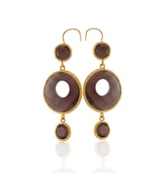 Kadir Jewellery 22 Ayar Altın Kaplama Kadın Sallantılı Küpe -El İşçiliği Ve Hipoalerjenik Küpe