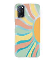 Oppo A52/A72/A92 Uyumlu Güneş Desenli Şeffaf Telefon Kılıfı