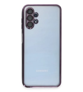 Galaxy A13 4G Kılıf Razer Lensli Silikon - Mor