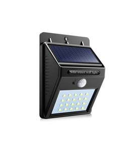 20 Led'li Sensörlü Solar Bahçe Balkon Duvar Lambası