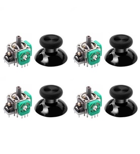 XBOX ONE Analog Motor ve Topuz Seti 4+4 XBOX ONE Kol Analog Tamir Seti Yedek Parça (Yeşil)