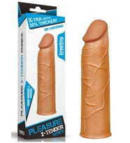 Censan Add 1" Pleasure X Tender Penis Sleeve Brown