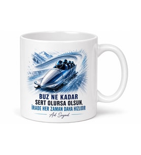 Bobsled Yarışçısına Hediye Buz Kanalında Hız Rekoru Kupa Bardak