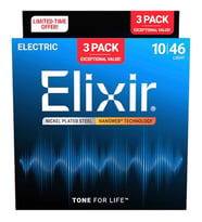 Elixir Nanoweb 3’lü Paket Elektro Gitar Teli (010-046)