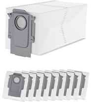 Roborock Q Revo/Qrevo Pro/QrevoMaxV/Qrevo Curv/s8 MaxVUltra/S8Max Ultra/Qrevo Edge/Qrevo S/Qrevo Plus/QreVo Master/Orevo Slim için 10 adet elektrikli süpürge torbası