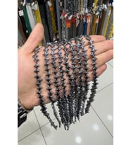 Hematit Taşı Amorf Yıldız Kesim Parlak Füme 8x8mm Doğal Taş Dizi