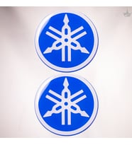 Grippatch Yamaha Mavi 5x5 cm Premium Damla Logo – 2’li Poliüretan 3D Logo-Amblem Seti