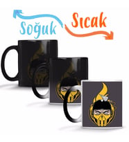 Scorpion 2 Sihirli Kupa Bardak Porselen