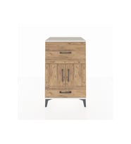 Hyperion Komodin Tek Raflı 2 Çekmeceli 2 Kapaklı 60x44x96 Aytaşı-Çam