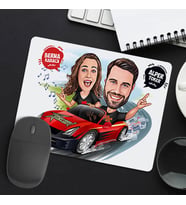 Kişiye Özel Hız Tutkunu Çiftler Mousepad