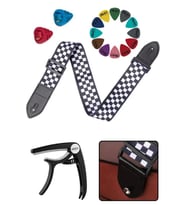 Midex SR-11WB-PAK Desenli Gitar Omuz Askısı Capo ( 2 Pena Kutusu 12 Pena )