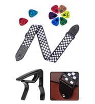 Midex SR-11WB-PAK Desenli Gitar Omuz Askısı Metal Capo ( 2 Pena Kutusu 6 Pena )