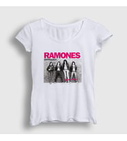 Presmono Kadın Beyaz Anthology Ramones T-Shirt 169379tt