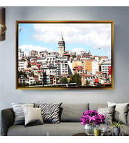 Altın Çerçeveli dekoratif tablo l1140 (Gold)