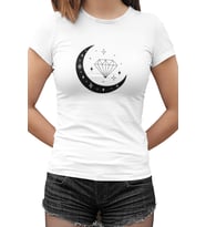 Diamond Moon Beyaz Kadın Tshirt