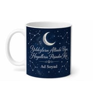 Let's Sleep Under The Stars Temalı Yıldızlar Altında Uyumayı Sevenlere Kupa Bardak Hediye