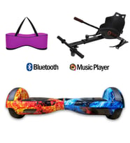 Citymate Elektrikli Kaykay Hoverboard Akıllı Denge 6.5 Inch + HoverKart + Çanta EXTREM PAKET D10