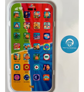 Eğitici Çok Özellikli Kukili Şarjlı Telefon 500 Farklı Sesli