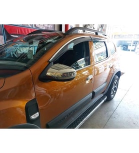 YENİ DACİA DUSTER KROM AYNA KAPAĞI 2018 ÜSTÜ 1.KALİTE PASLANMAZ (Siyah)