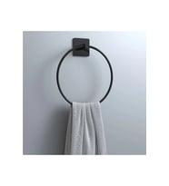 Siyah Paslanmaz Metal Yuvarlak Havluluk