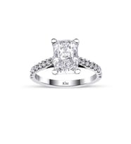 2.90 Karat Radiant Tektaş Laboratuvar Pırlanta Yüzük - HRD Sertifikalı