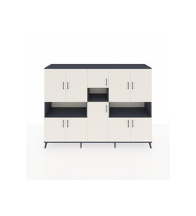 Hyperion Dolap 14 Raflı 10 Kapaklı 220x44x163 Antrasit-Aytaşı/Antrasit