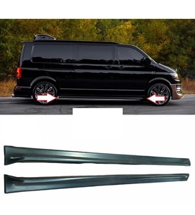Vw Transporter T5 Yan Marşpiyel Seti abs plastik ,astarlı 2014+