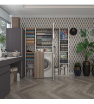 Kenzlife çamaşır makinesi dolabı kasparovmega crd 180*156*55-20 banyo kapaklı arkalıksız (Karışık)