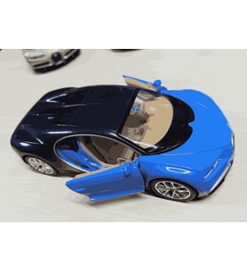 Oyuncak Metal Model Araba 1/36 Çek Bırak Bugatti Chiron Mavi